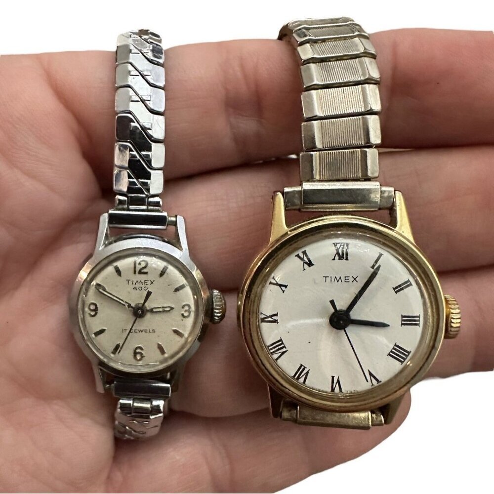 VTG Timex Women’s Watches With Stretch Bands / Will Need Batteries